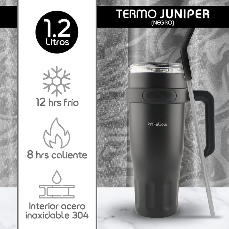 Termo Vaso Mug Térmico Juniper By Fellow 1.2L Acero Inox 304 - Negro