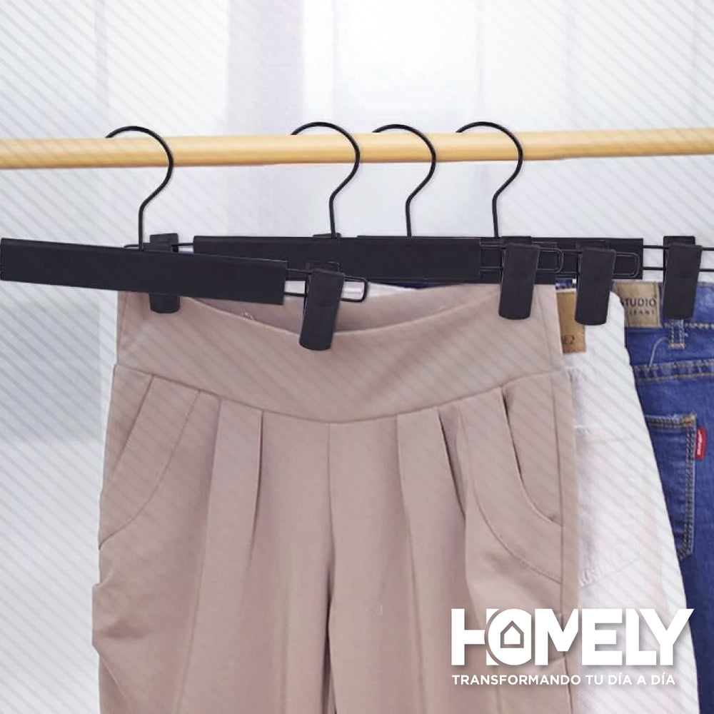 Colgadores De Pinza Para Pantalon Homely Ganchos Ropa 30 U