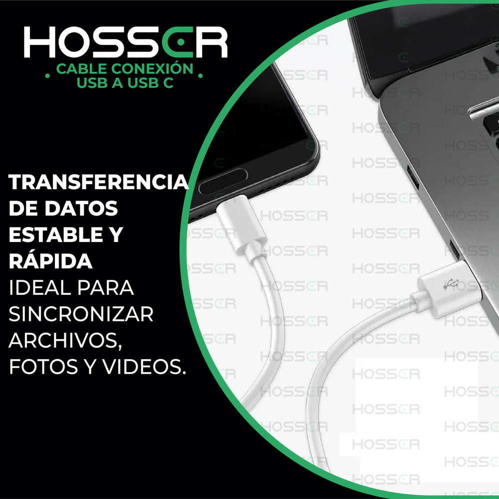 Cable Conexion Tipo C Hosser 5 metros Usb 2.0 Carga Datos