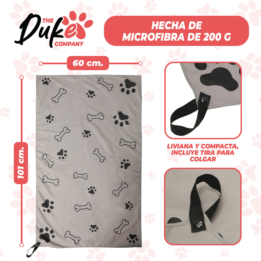 Toalla de Microfibra para Mascotas 101x60 cm