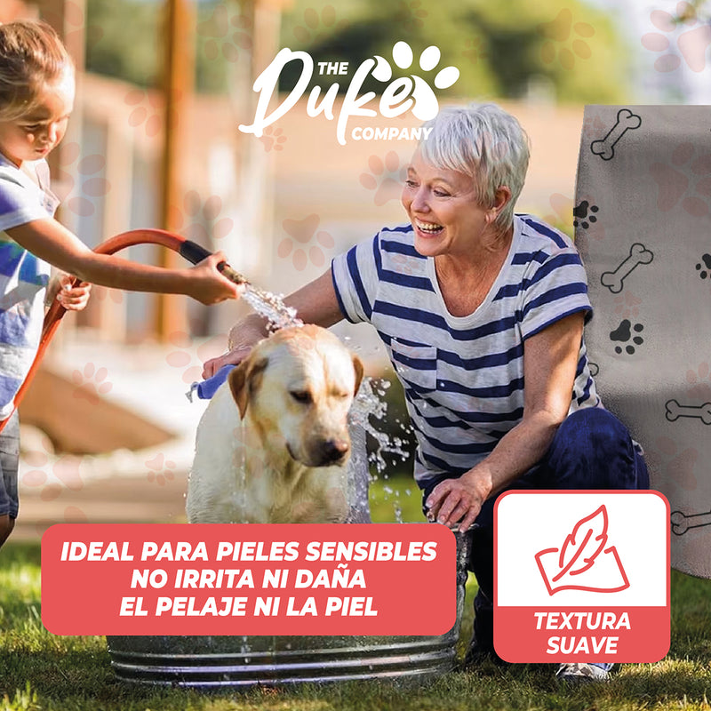 Toalla Microfibra Para Mascotas Duke 101 X 60 Cm Gris