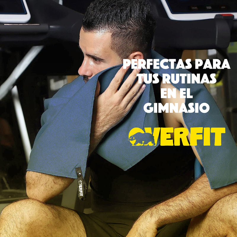 Toallas Microfibra Secado Rapido Overfit Absorbentes Pack X3