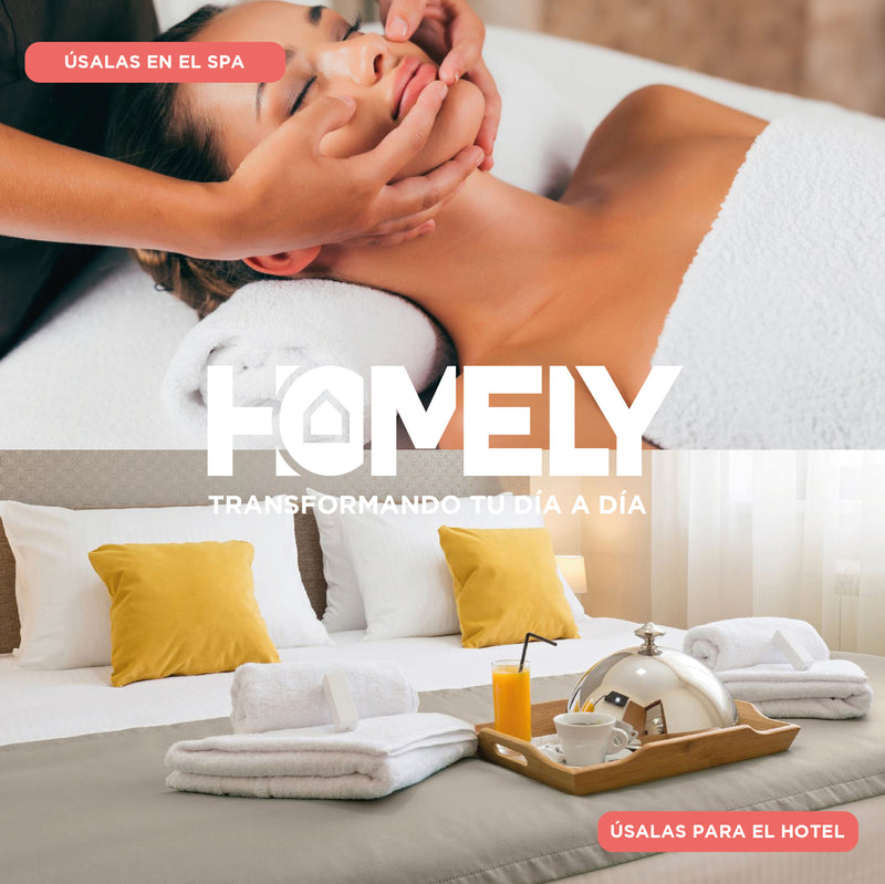 Toallas de Baño Algodon Absorbente Homely 500 Gsm Cuerpo Manos Set X2