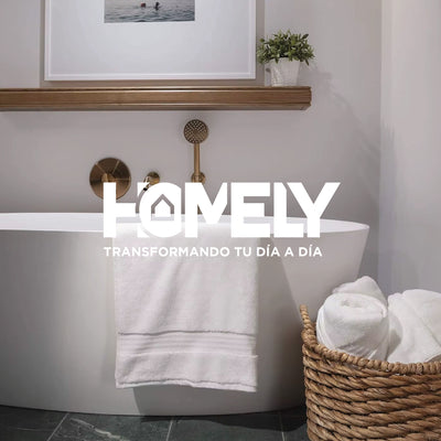 Toallas de Baño Algodon Absorbente Homely 350 Gsm Cuerpo Manos Set X2