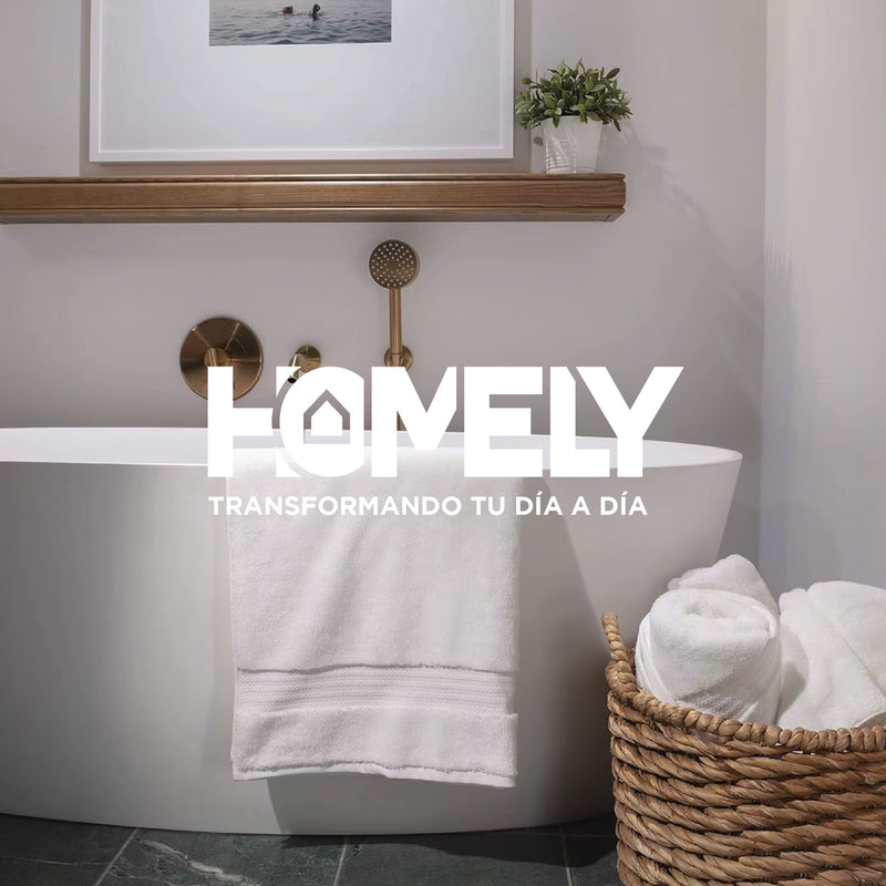 Toallas de Baño Algodon Absorbente Homely 350 Gsm Cuerpo Manos Set X2
