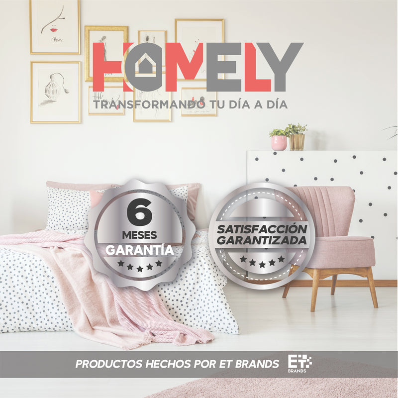 Topper Cubre Colchon 1.5 Plazas Homely Acolchado Premium