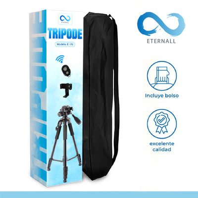 Trípode Celular Camara Portátil Aluminio Carga 10 kg 170 cm