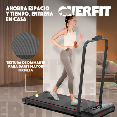 Trotadora 2 Hp Overfit Fitness Caminadora Electrica Plegable 10 Km/h