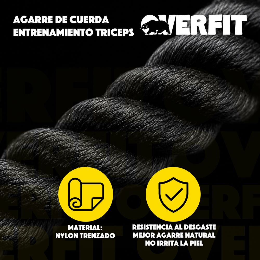 Agarre Cuerda Triceps Overfit - Vista 5