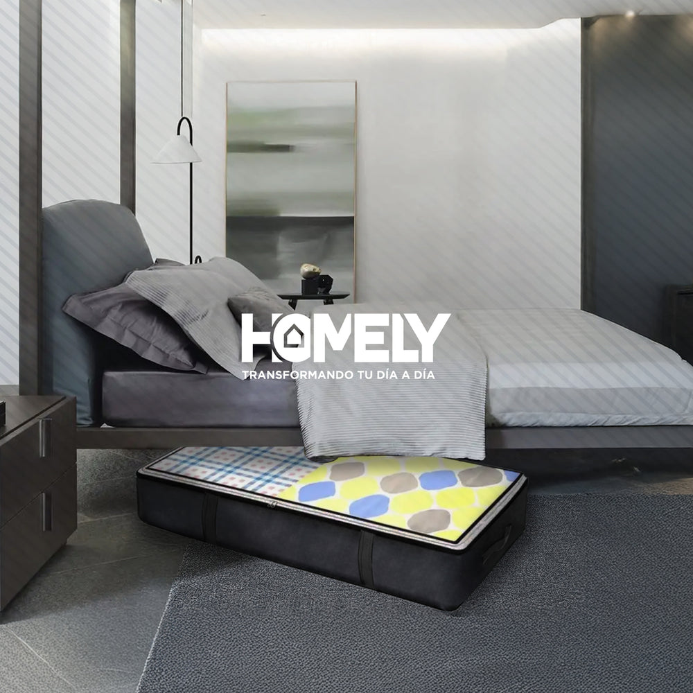 Bolsas Organizadoras Bajo Cama Homely Negro 90 Litros Set 2