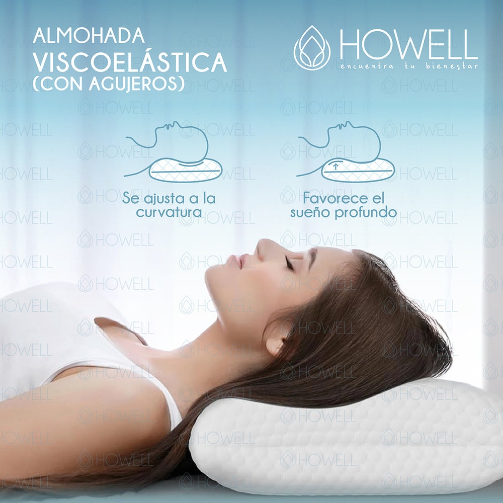 Almohada Cervical Aircell Visco Howell Ortopedica Bambu X2