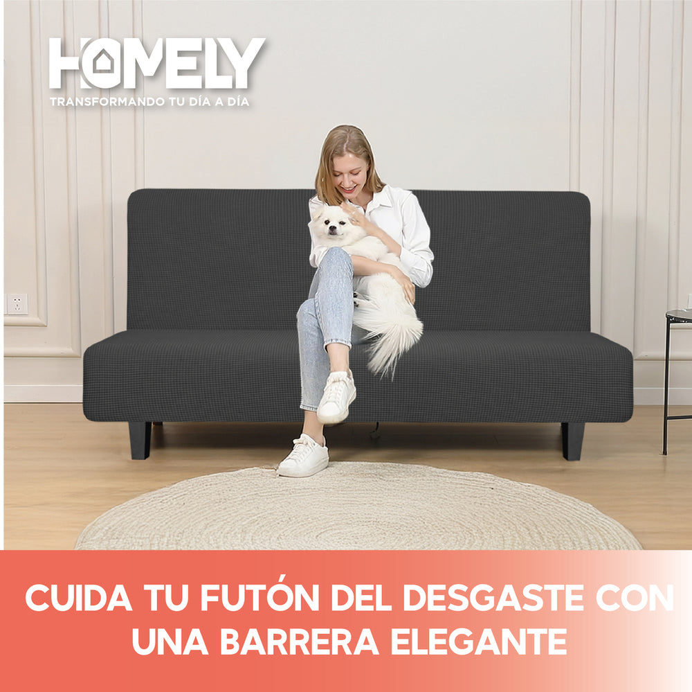Funda Cubre Sillon Sofa Futon Homely 3 Cuerpos Premium