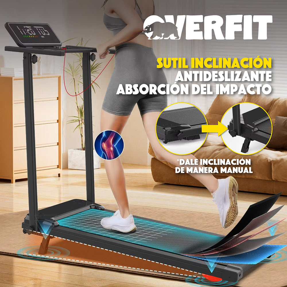 Trotadora 2 Hp Overfit Caminadora Electrica Plegable 12 Km/h