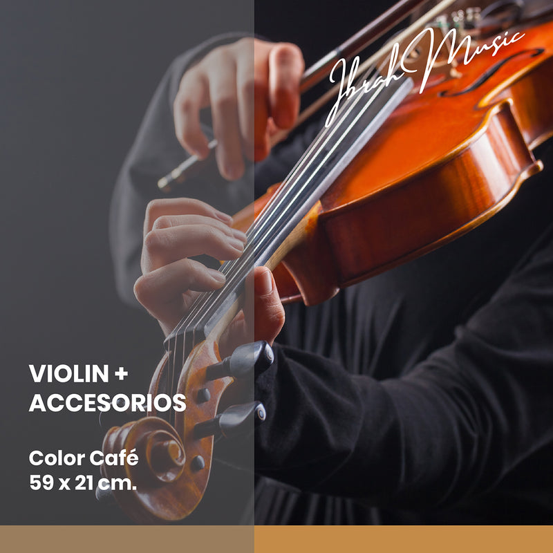 Pack Violín marrón + accesorios