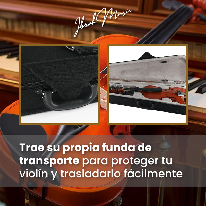 Violin 4/4 Acustico Ibrah Music Estuche y Arco + Accesorios
