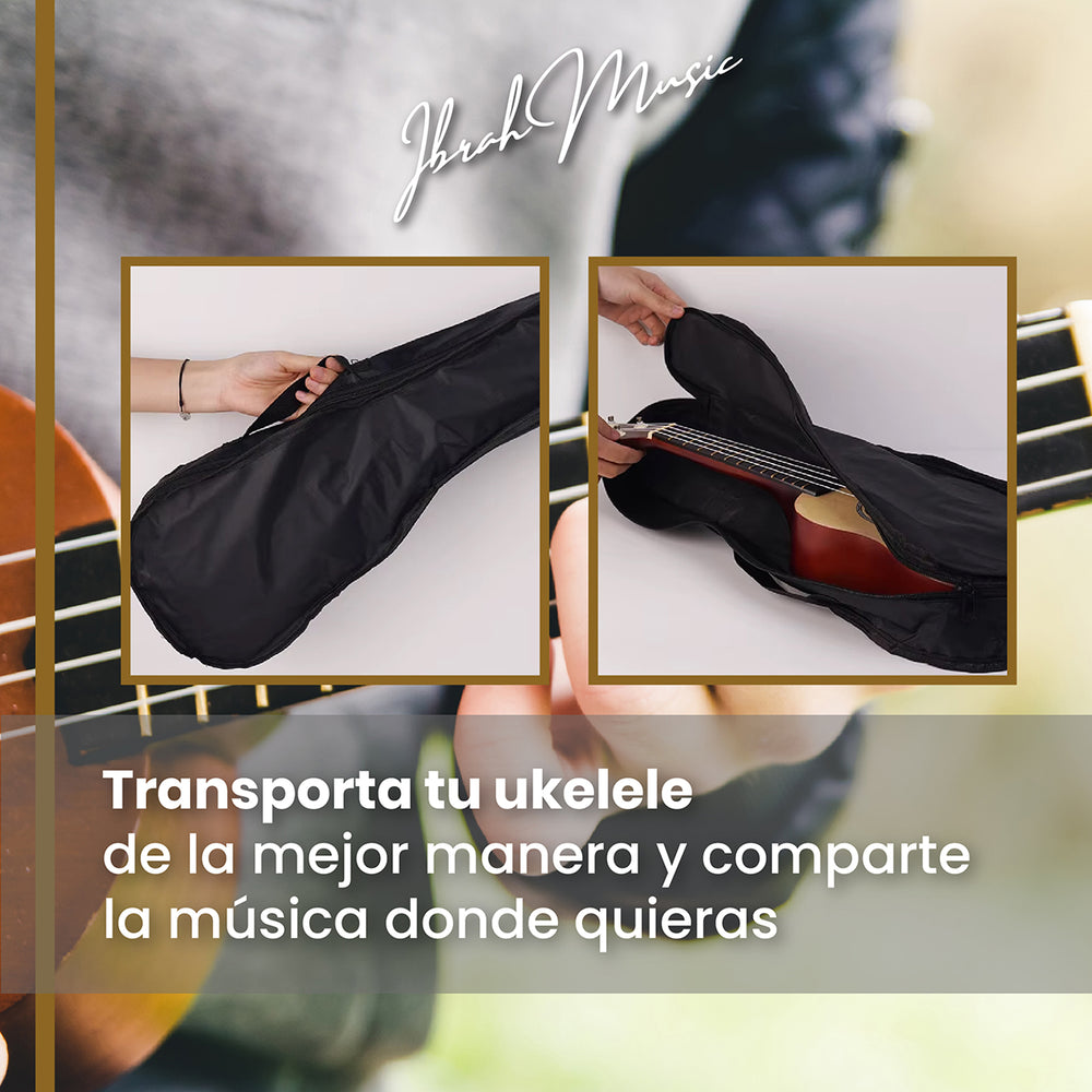 Ukelele Soprano Concierto 21 Pulgadas Ibrah + Accesorios