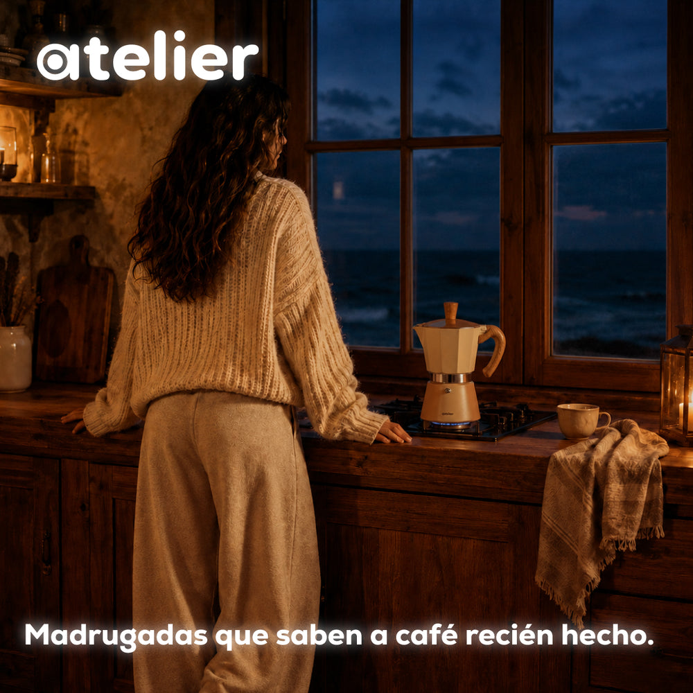 Cafetera italiana Espresso Atelier 300ml Acero Inoxidable