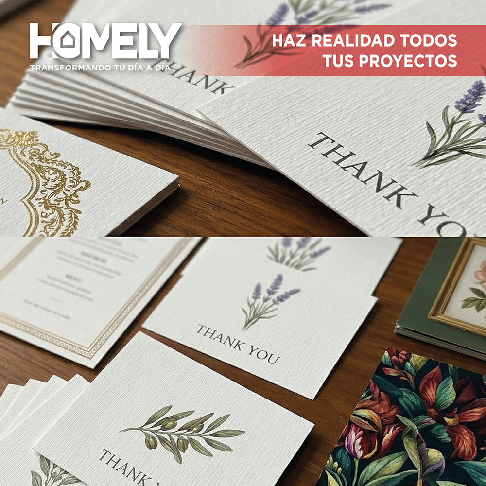 Papel Opalina Texturizada A4 230 Gramos Homely 50 Hojas
