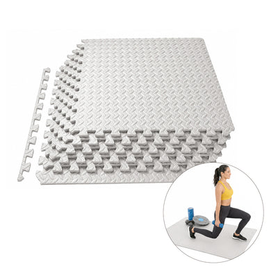 Piso Goma Eva Gimansio Overfit 60x60cm 8un Gris
