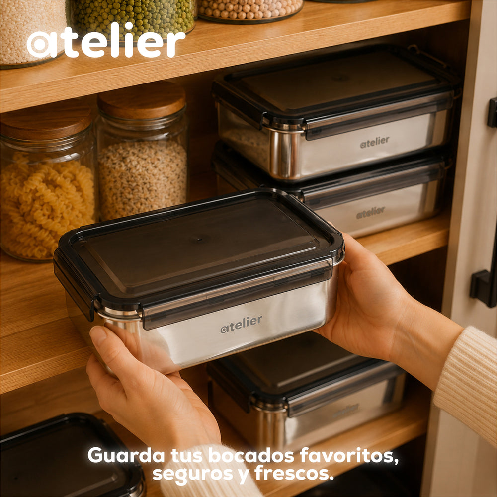 Tupper Frasco 1350ml Atelier Acero Inoxidable Individual