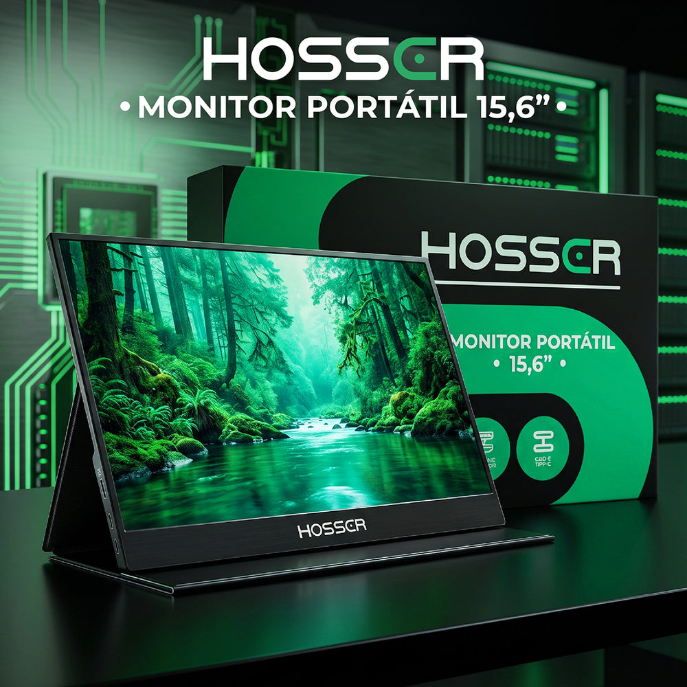 Monitor Notebook Portátil Gaming 15.6 Hosser FHD Parlante