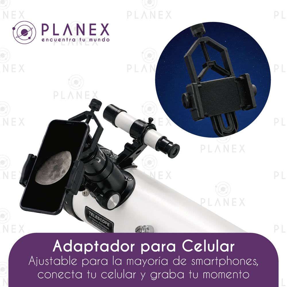 Telescopio Astronómico Newtoniano F70076 Planex + Soporte