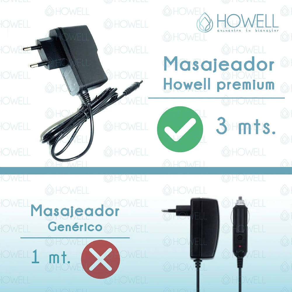 Masajeador De Cuello Espalda Howell Cervical V4 Celeste