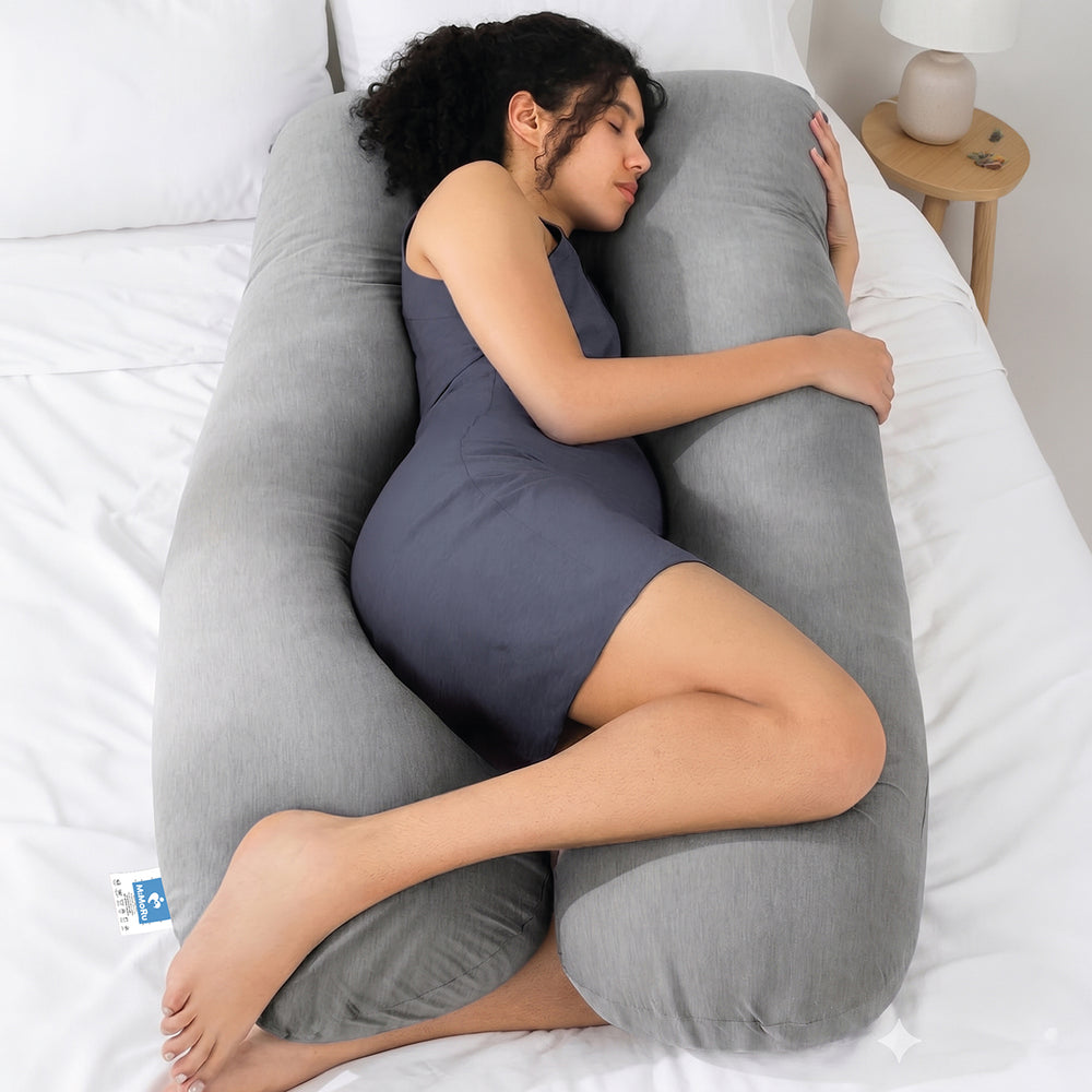 Cojin Maternal De Lactancia Embarazada Mimoru Almohada U Funda Extra Suave Para Dormir Antimolestia Gris - Default Title