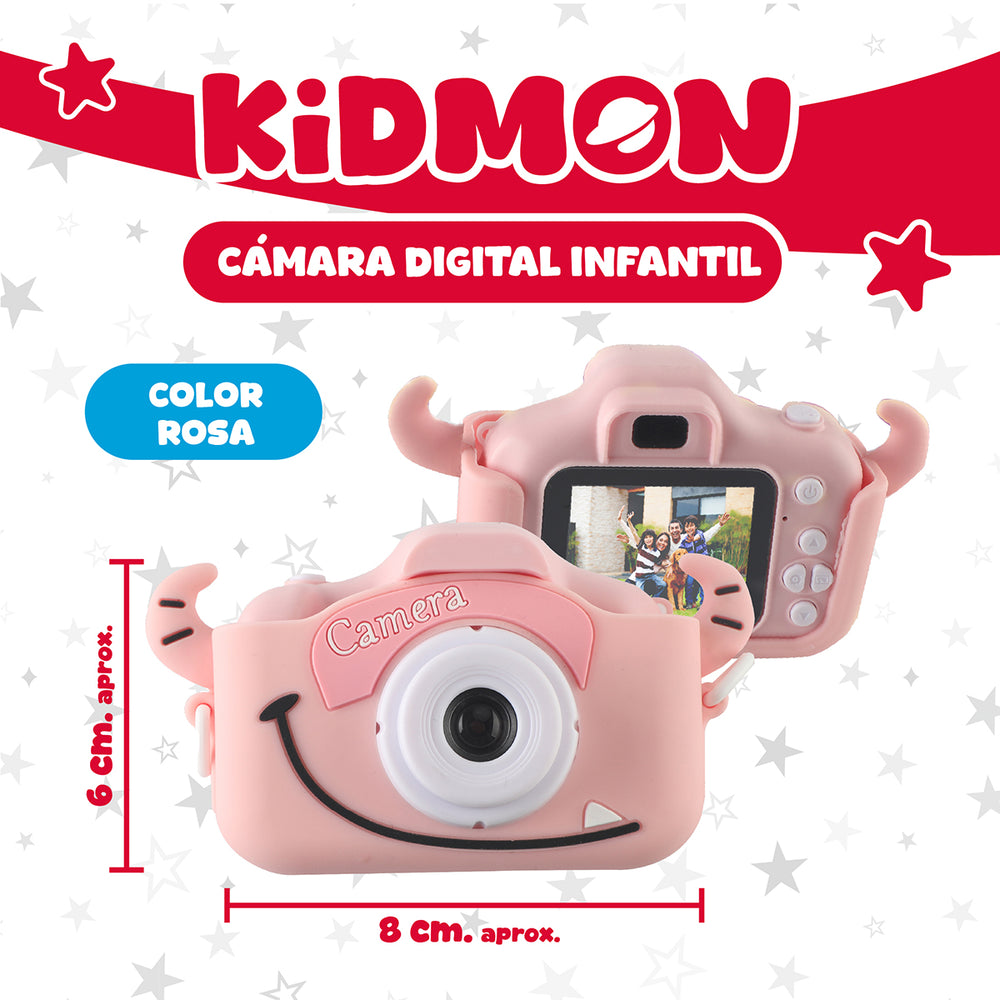 Camara para niños digital Kidmon HD pantalla 2" Foto Video