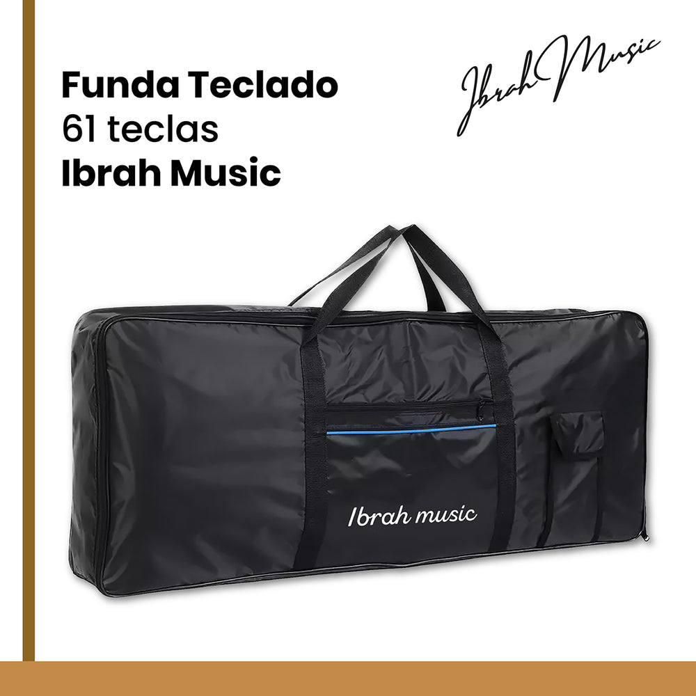 Funda Teclado 61 Teclas Ibrah Music Impermeable Acolchonado