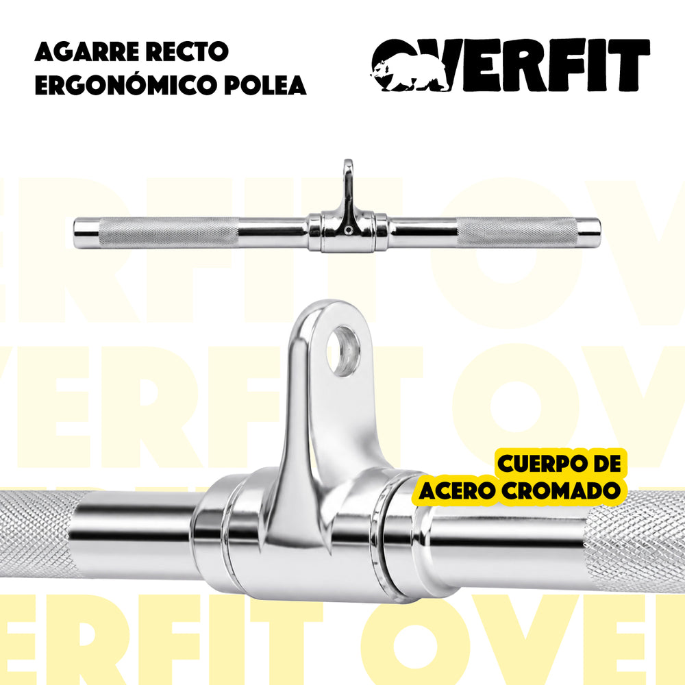 Agarre Recto Ergonomico Pro Overfit Entrenamiento Polea