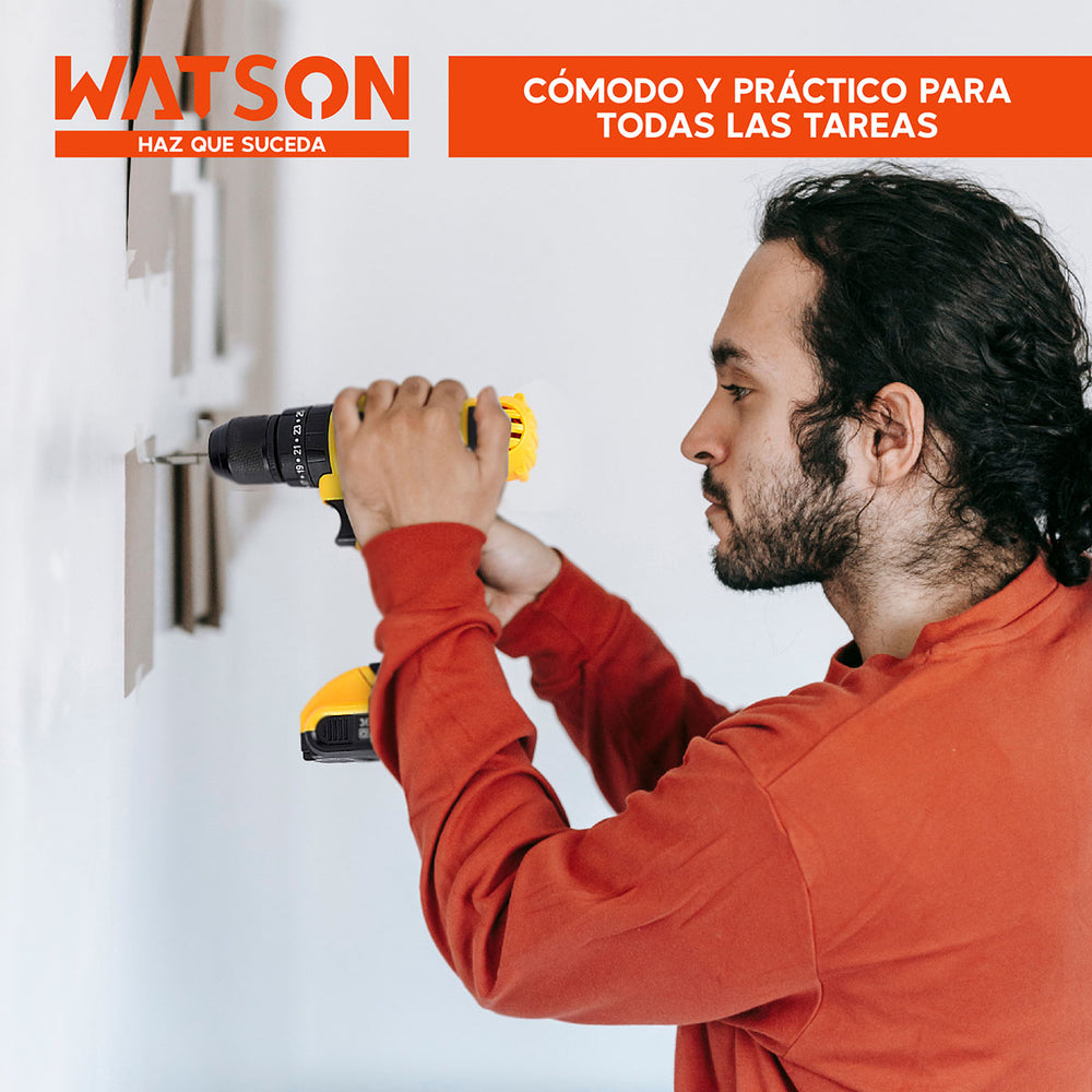 Taladro Inalámbrico Watson 36V + 2 Baterías + Accesorios