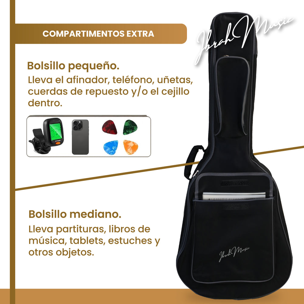 Funda Para Guitarra 41 Pulgadas Ibrah Bolso De Transporte