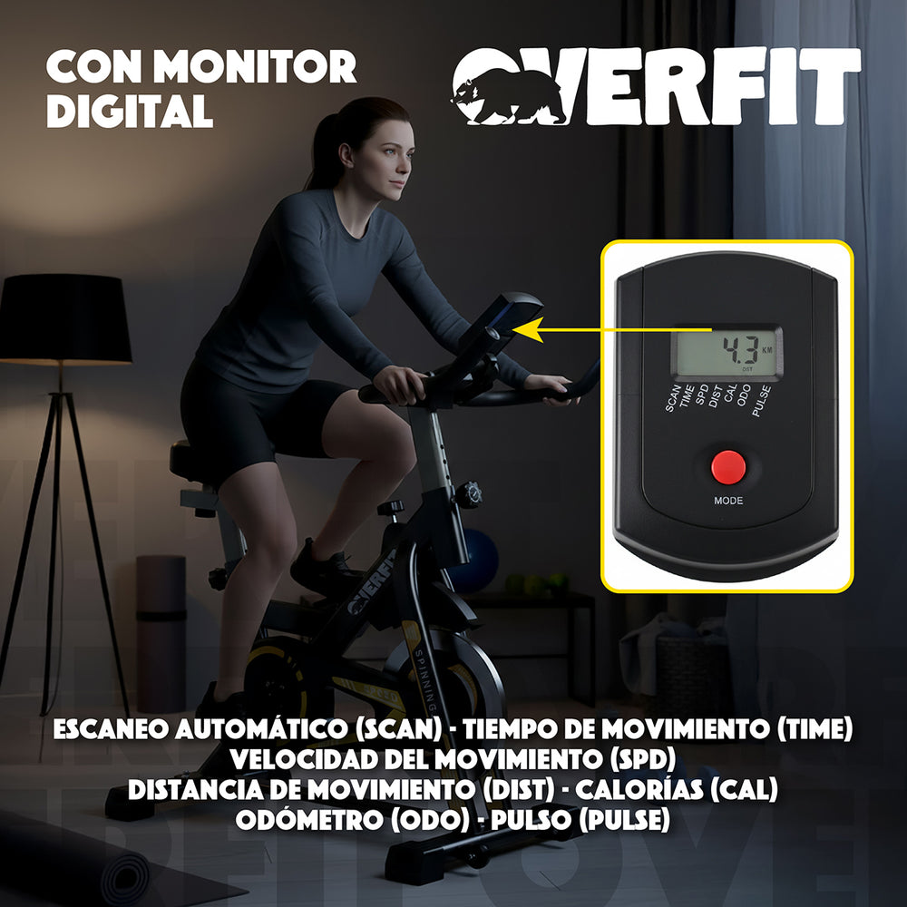 Bicicleta Spinning Magnetica Pro Overfit Estatica Gym 6kg