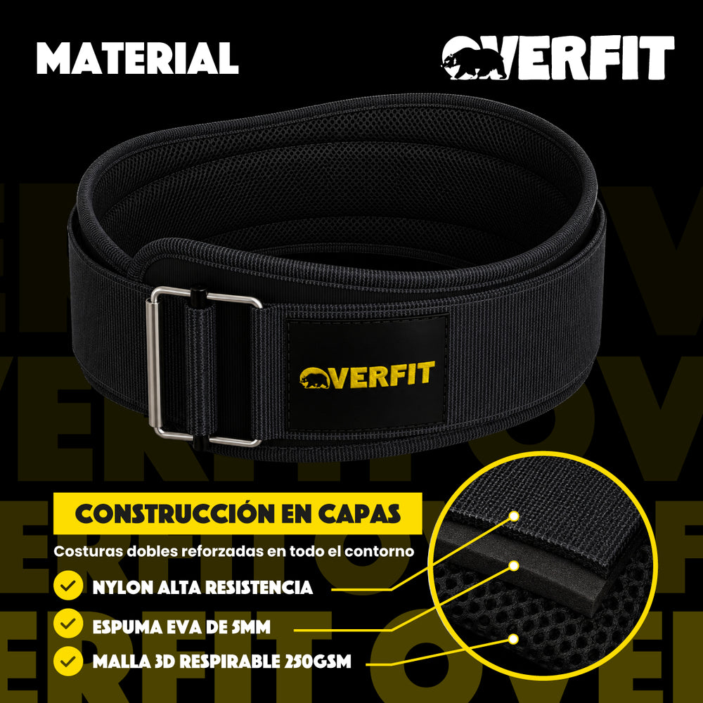 Cinturon Levantamiento Pesas Gym Overfit Lumbar Crossfit