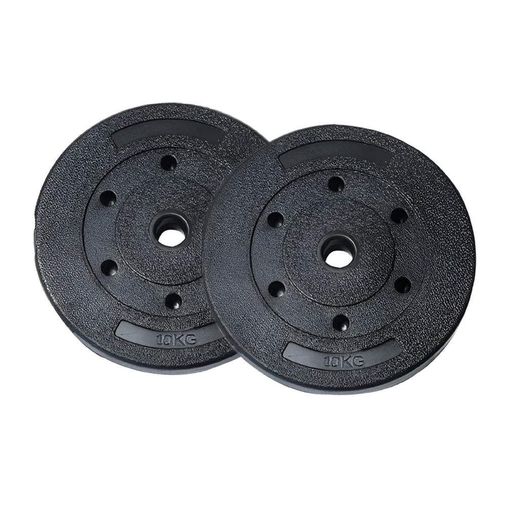 Par Discos Preolimpicos 10Kg Overfit PVC Set 2 Pesas Barra