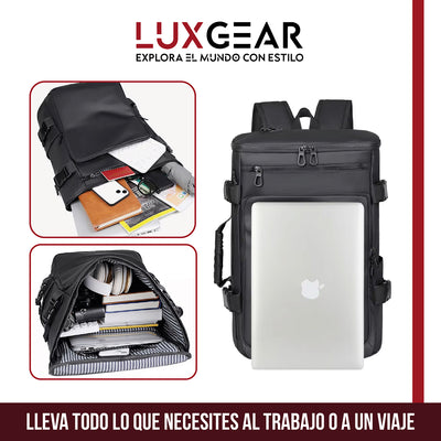 Mochila Notebook Antirrobo Luxgear Sleek Impermeable 3 en 1