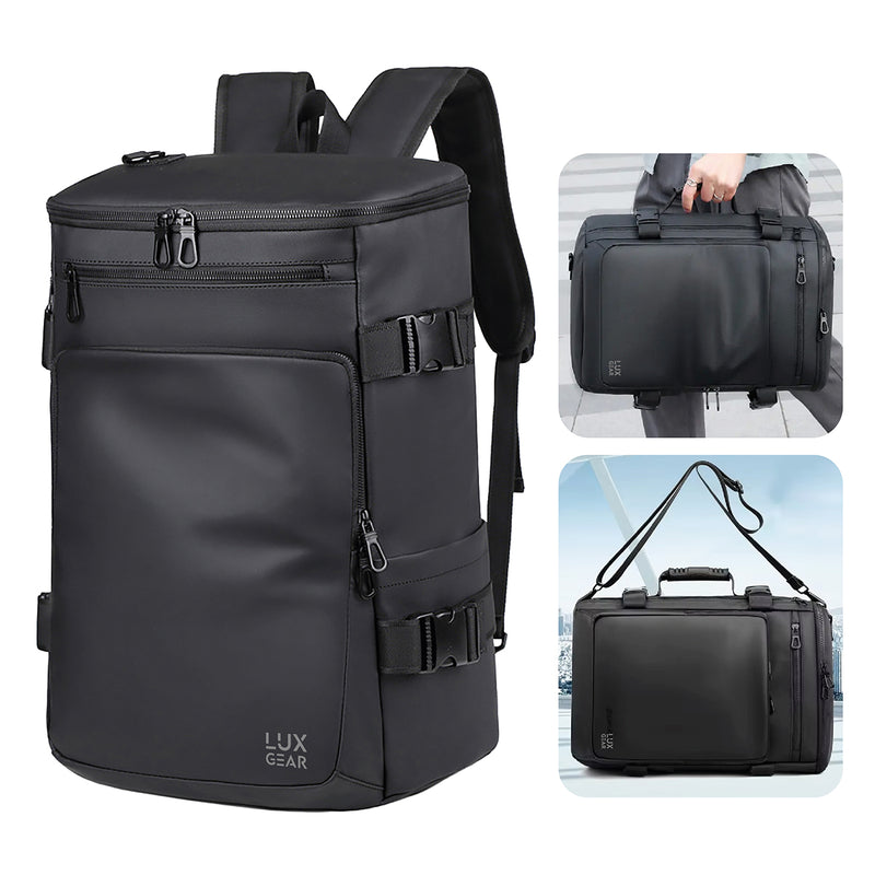 Mochila Notebook Antirrobo Luxgear Sleek Impermeable 3 en 1