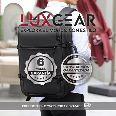 Mochila Notebook Viaje Luxgear Elite Impermeable Ejecutiva