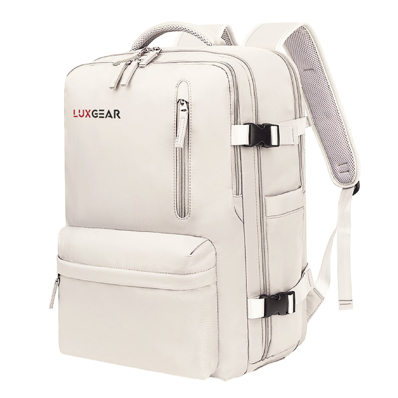 Mochila De Viaje Expansible Luxgear NomadLifeV2 Impermeable - Beige