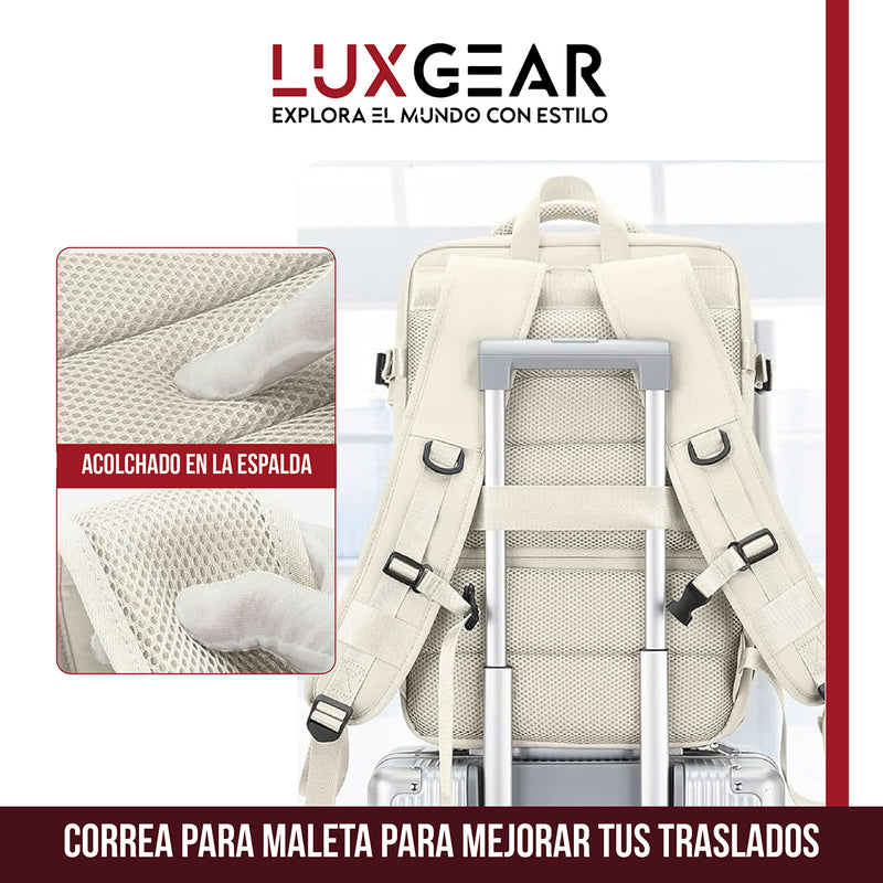 Mochila De Viaje Expansible Luxgear NomadLifeV2 Impermeable - Negro