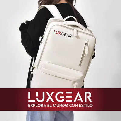 Mochila De Viaje Expansible Luxgear NomadLifeV2 Impermeable - Beige