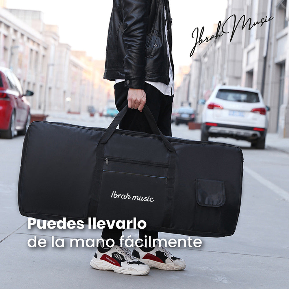 Funda Teclado 61 Teclas Ibrah Music Impermeable Acolchonado