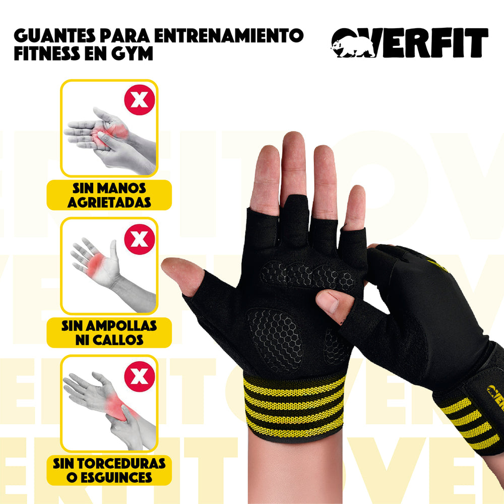 Guantes gym entrenamiento fitness talla L