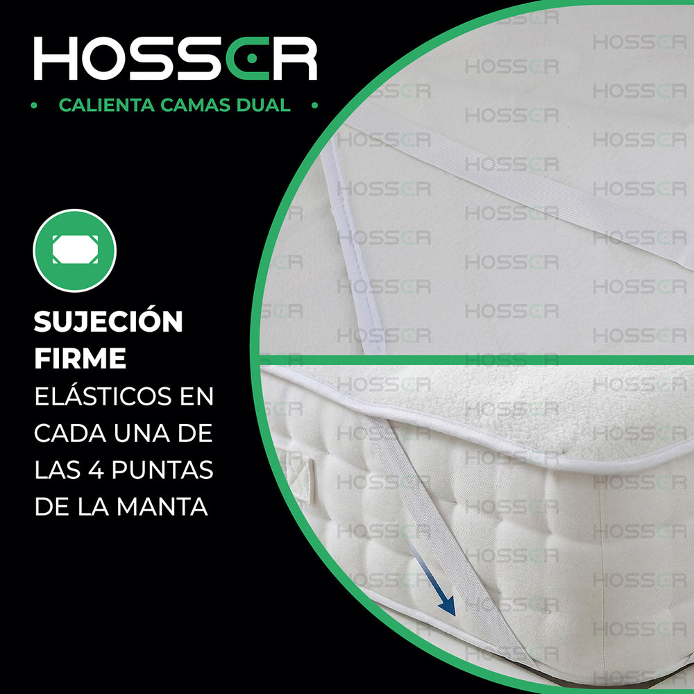 Calienta Camas King Dual Hosser 180x200cm Electrico