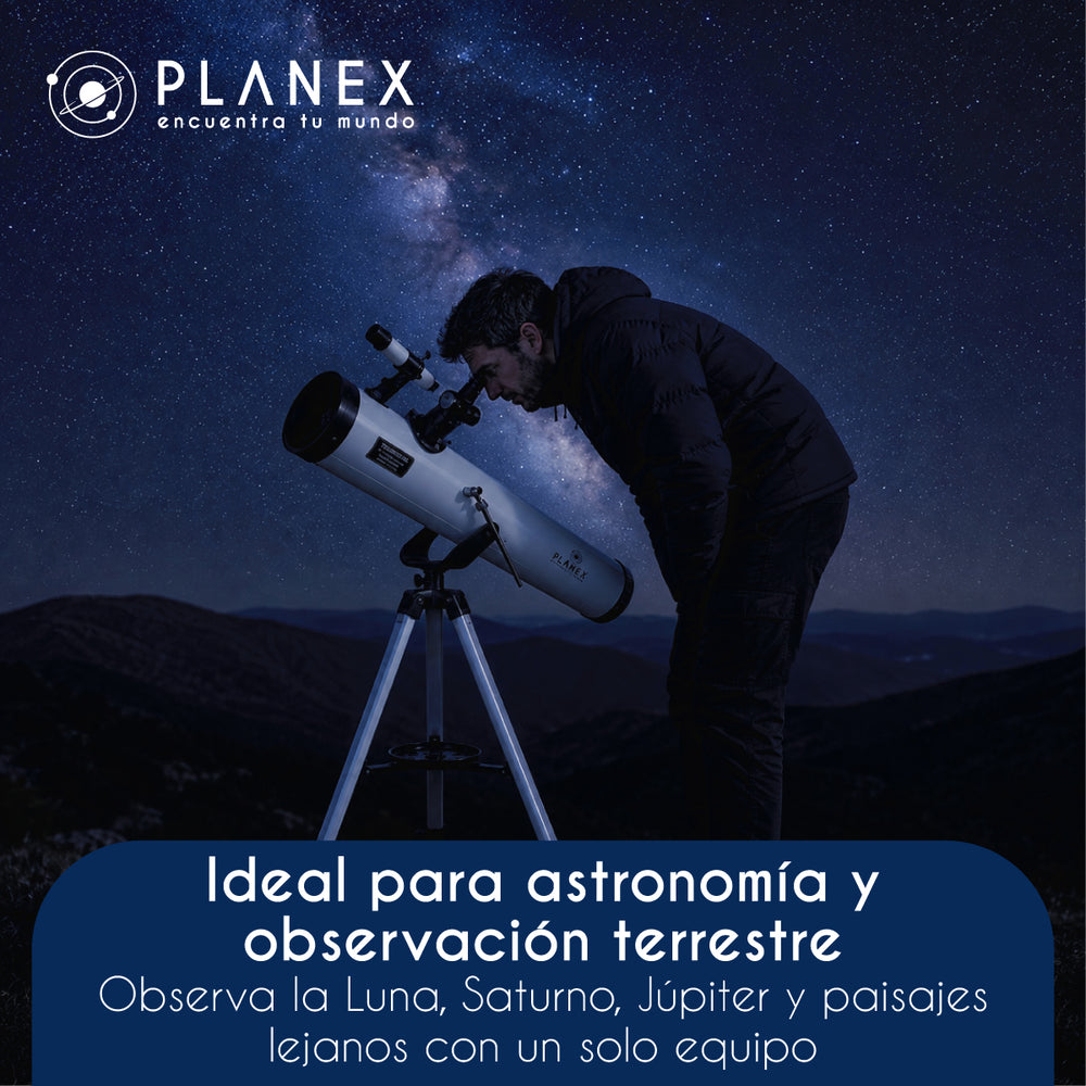 Telescopio Astronómico Newtoniano F70076 Planex + Soporte