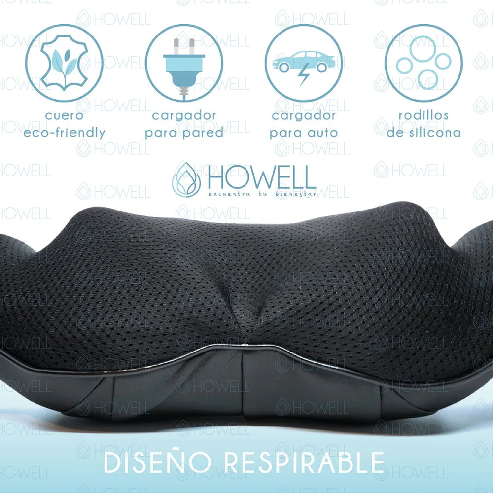 Masajeador De Cuello Espalda Howell Cervical V4 Celeste