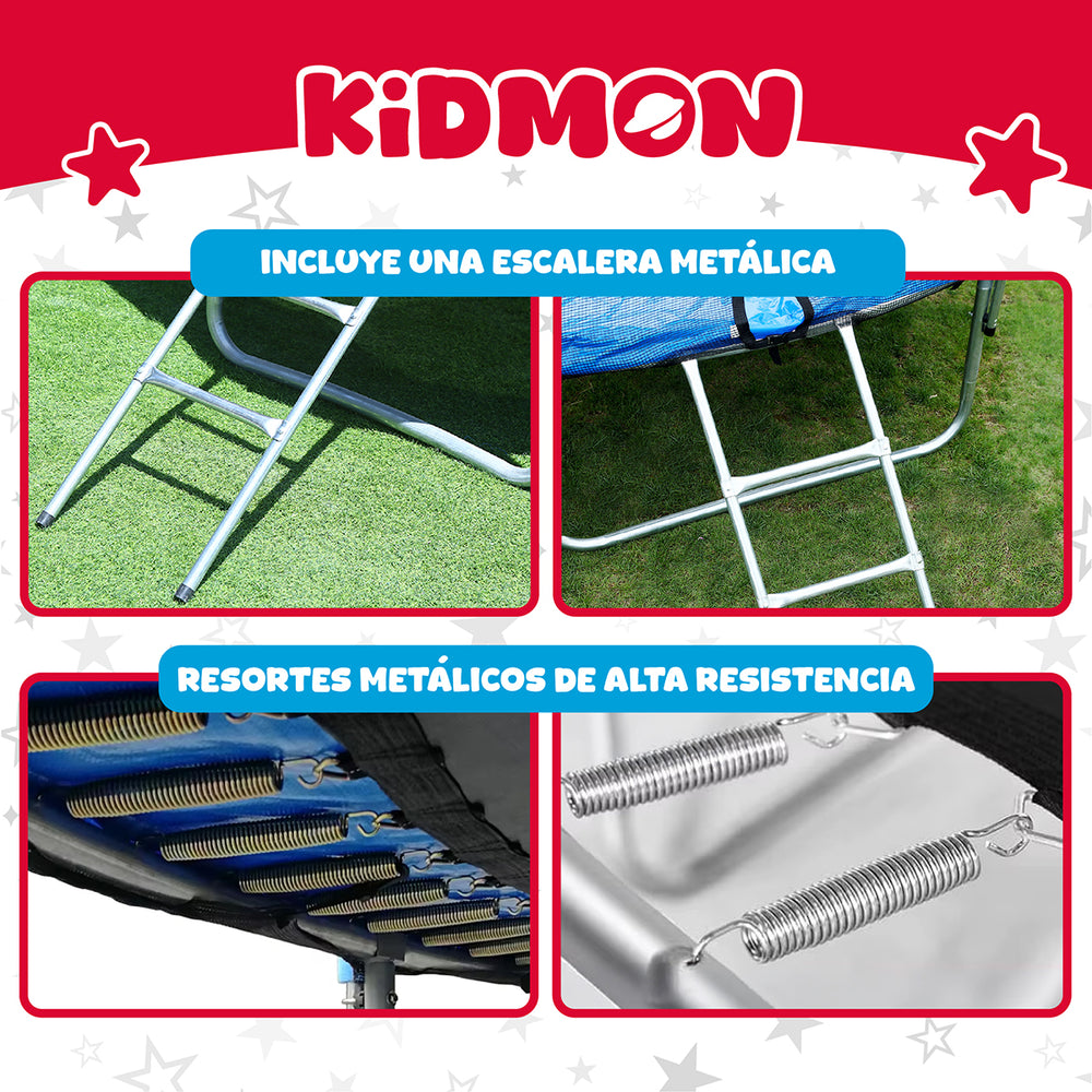Cama Elastica Para Ninos 2.4 Metros Kidmon Cama Saltarina