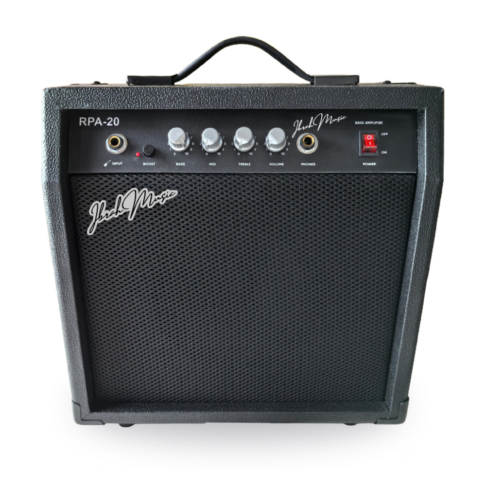 Amplificador Bajo Electrico Ibrah Music 20w Rpa-20 + Boost