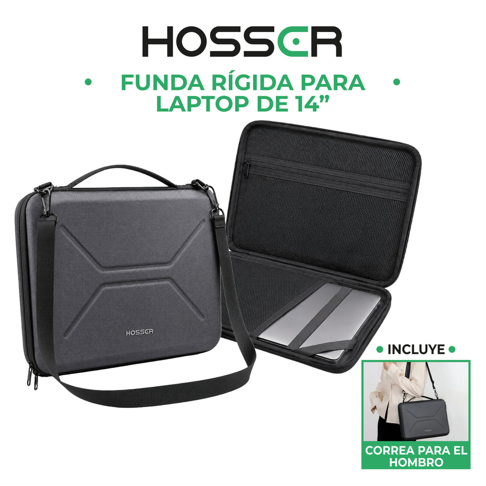 Funda protectora de laptop hardcase 14" Hosser